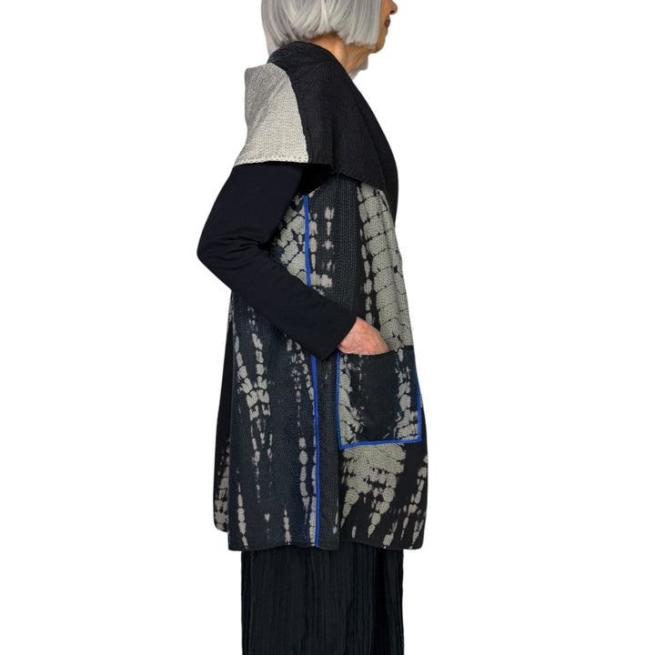 SERPENT PRINT CIRCULAR VEST