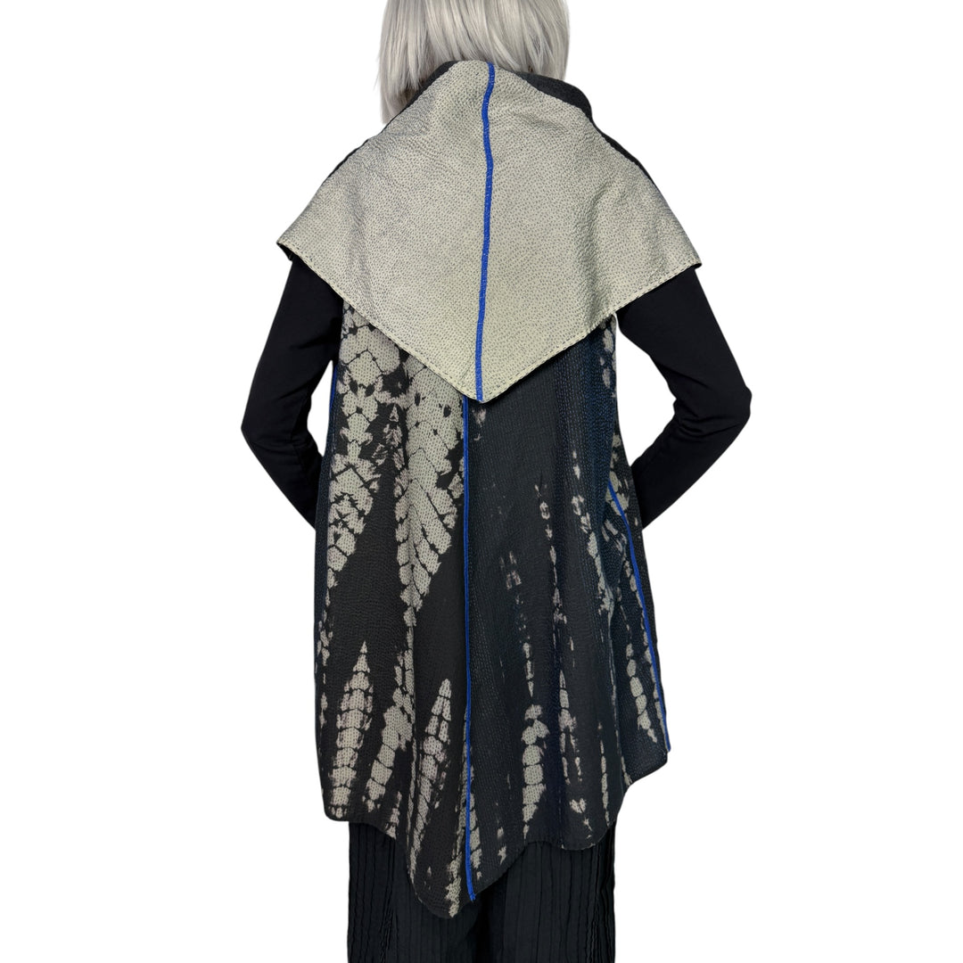 SERPENT PRINT CIRCULAR VEST