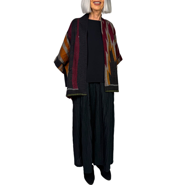 IKAT/OMBRE MINI PONCHO