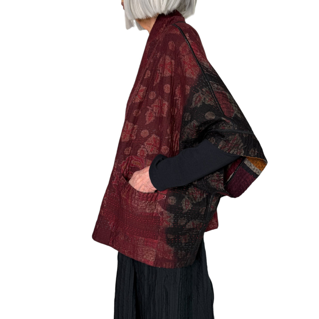 IKAT/OMBRE MINI PONCHO