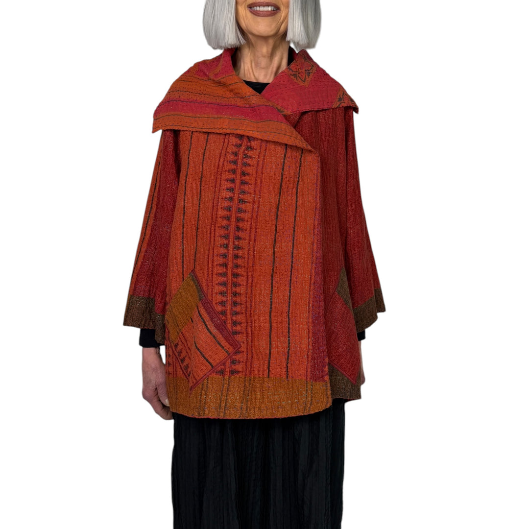 COTTON OVERDYE FLARE JACKET