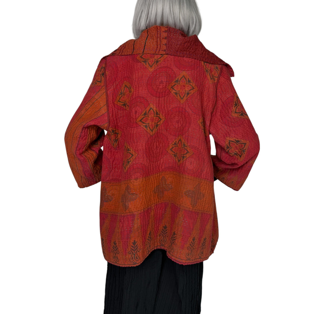 COTTON OVERDYE FLARE JACKET