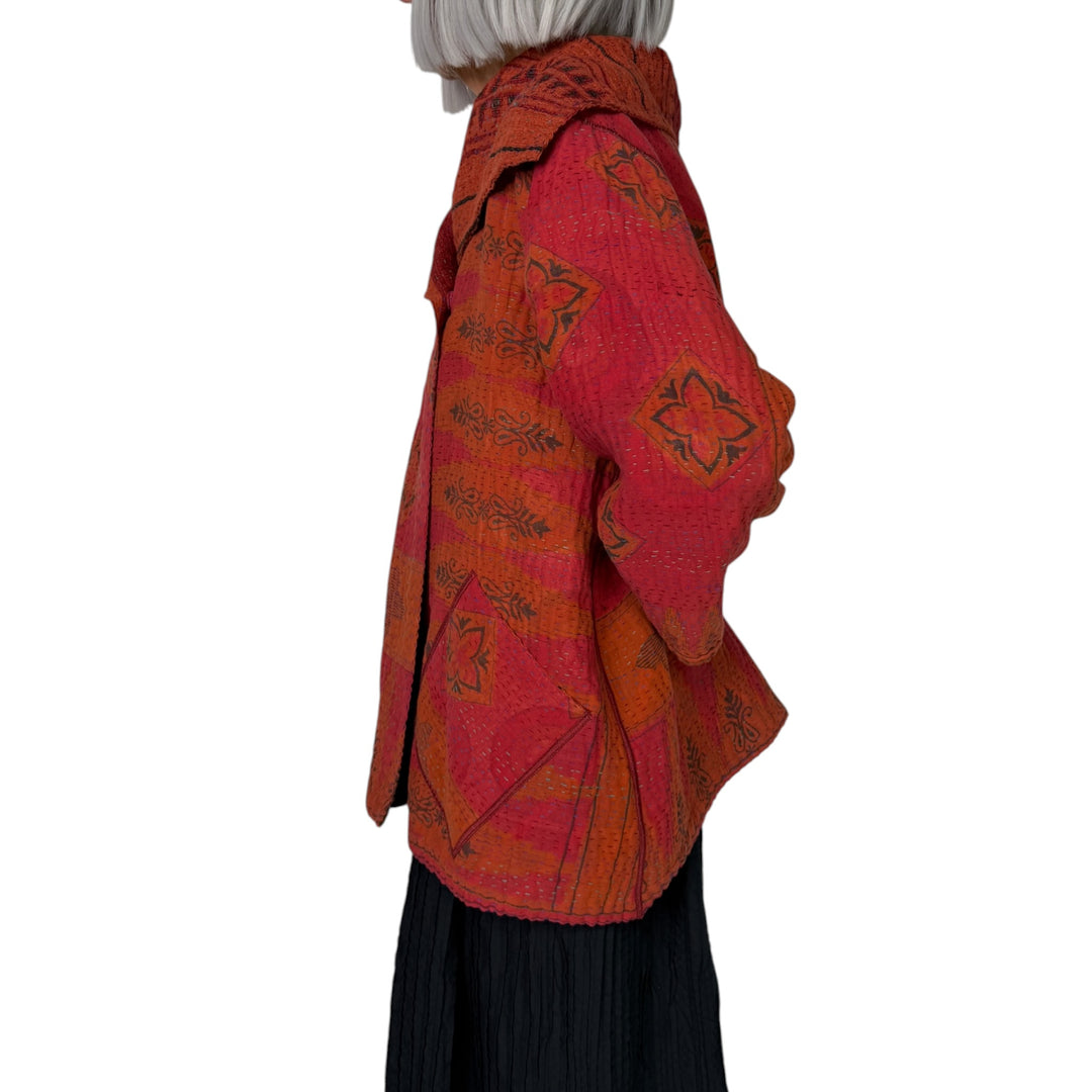 COTTON OVERDYE FLARE JACKET