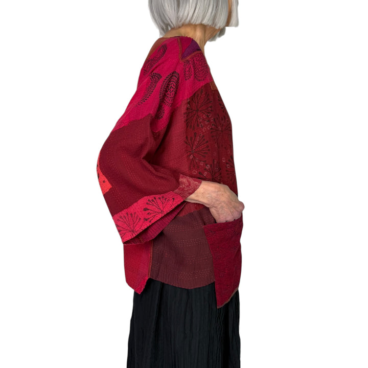 FRAYED PATCH MIO CROP TOP