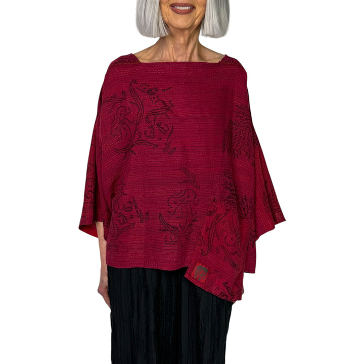 FRAYED PATCH MIO CROP TOP