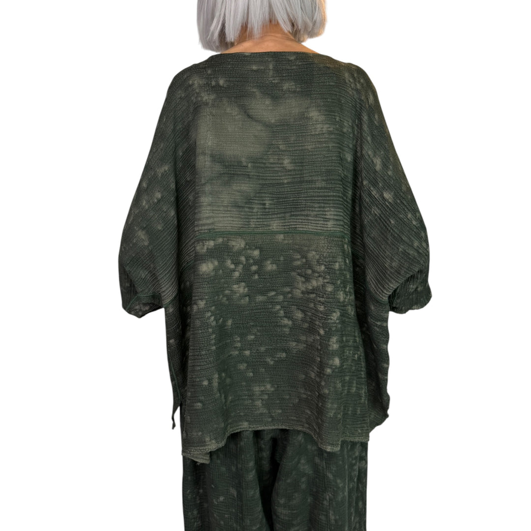 SAND SUN DYE RIPPLE BOATNECK TOP