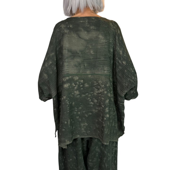 SAND SUN DYE RIPPLE BOATNECK TOP