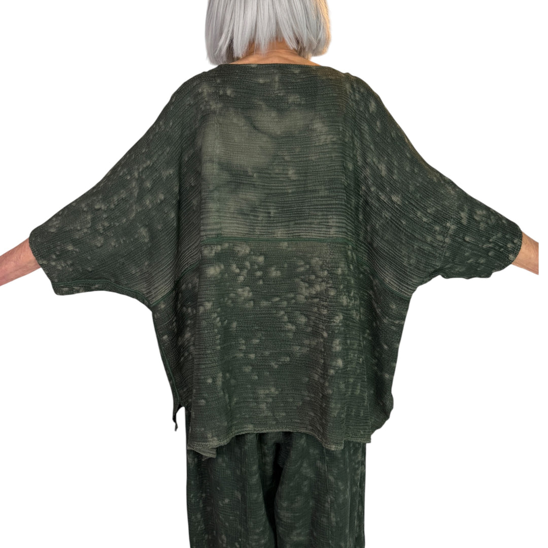 SAND SUN DYE RIPPLE BOATNECK TOP