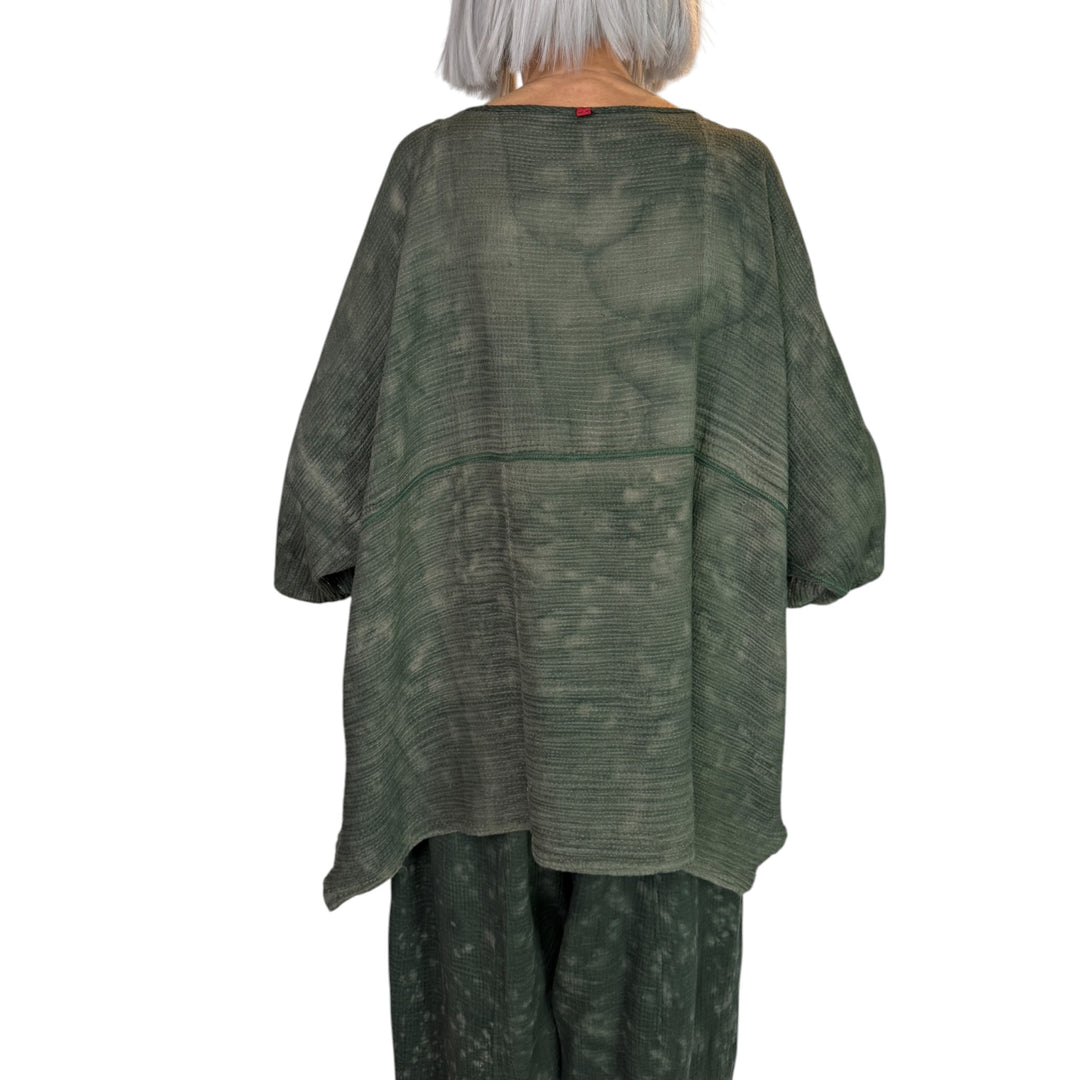 SAND SUN DYE RIPPLE BOATNECK TOP