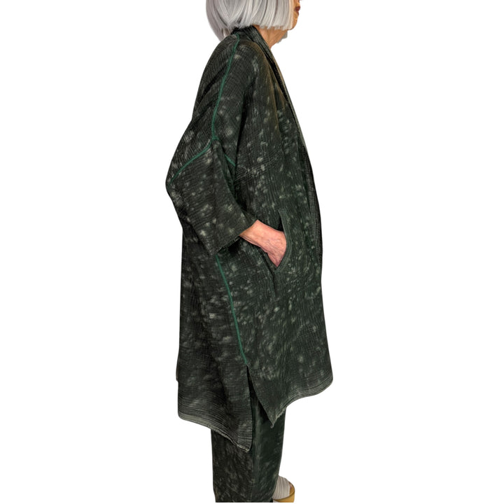 SAND SUN DYE KIMONO WRAP LONG COAT