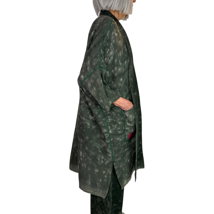 SAND SUN DYE KIMONO WRAP LONG COAT