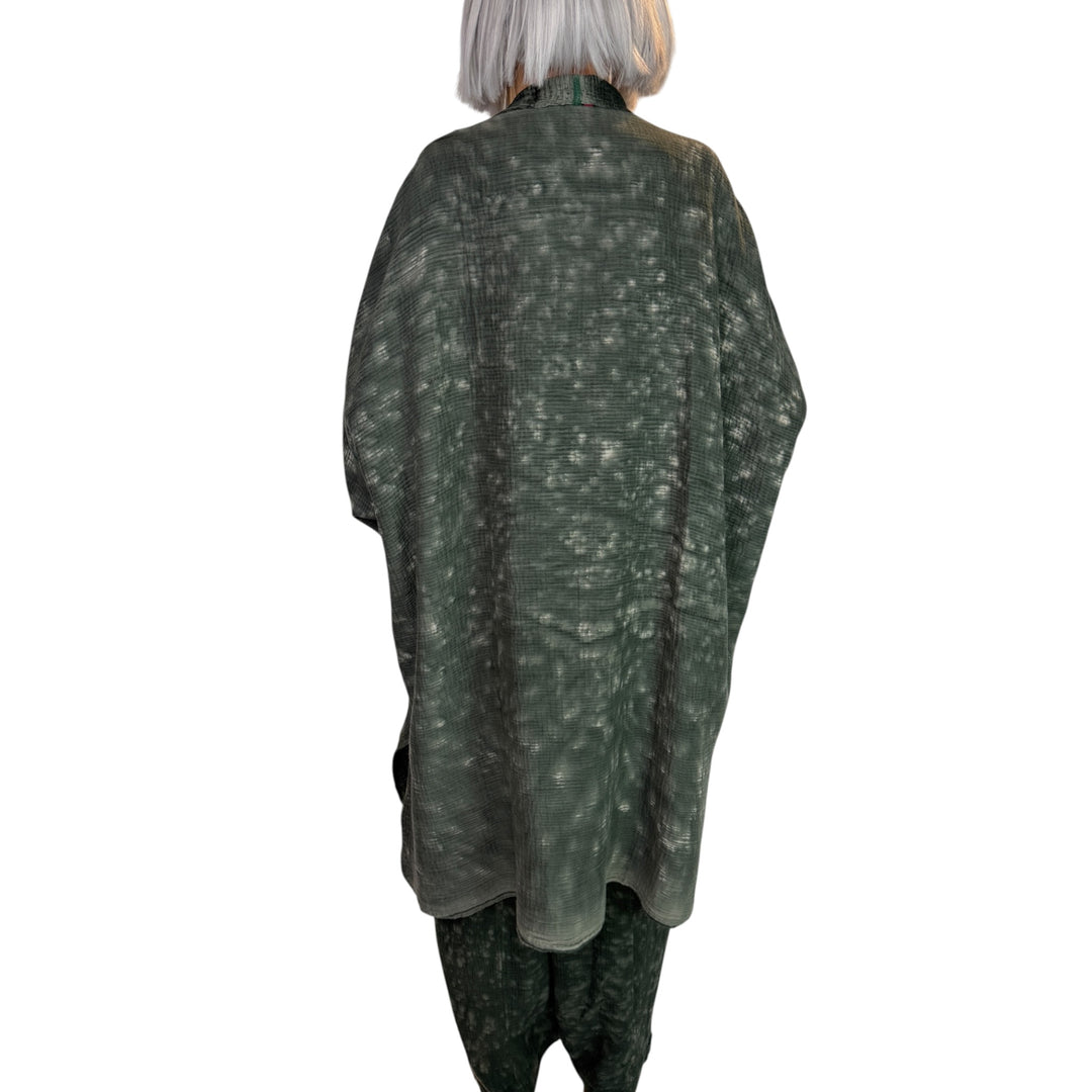 SAND SUN DYE KIMONO WRAP LONG COAT