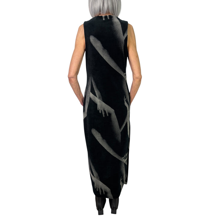 HANDS OF LOVER VELOUR DRESS