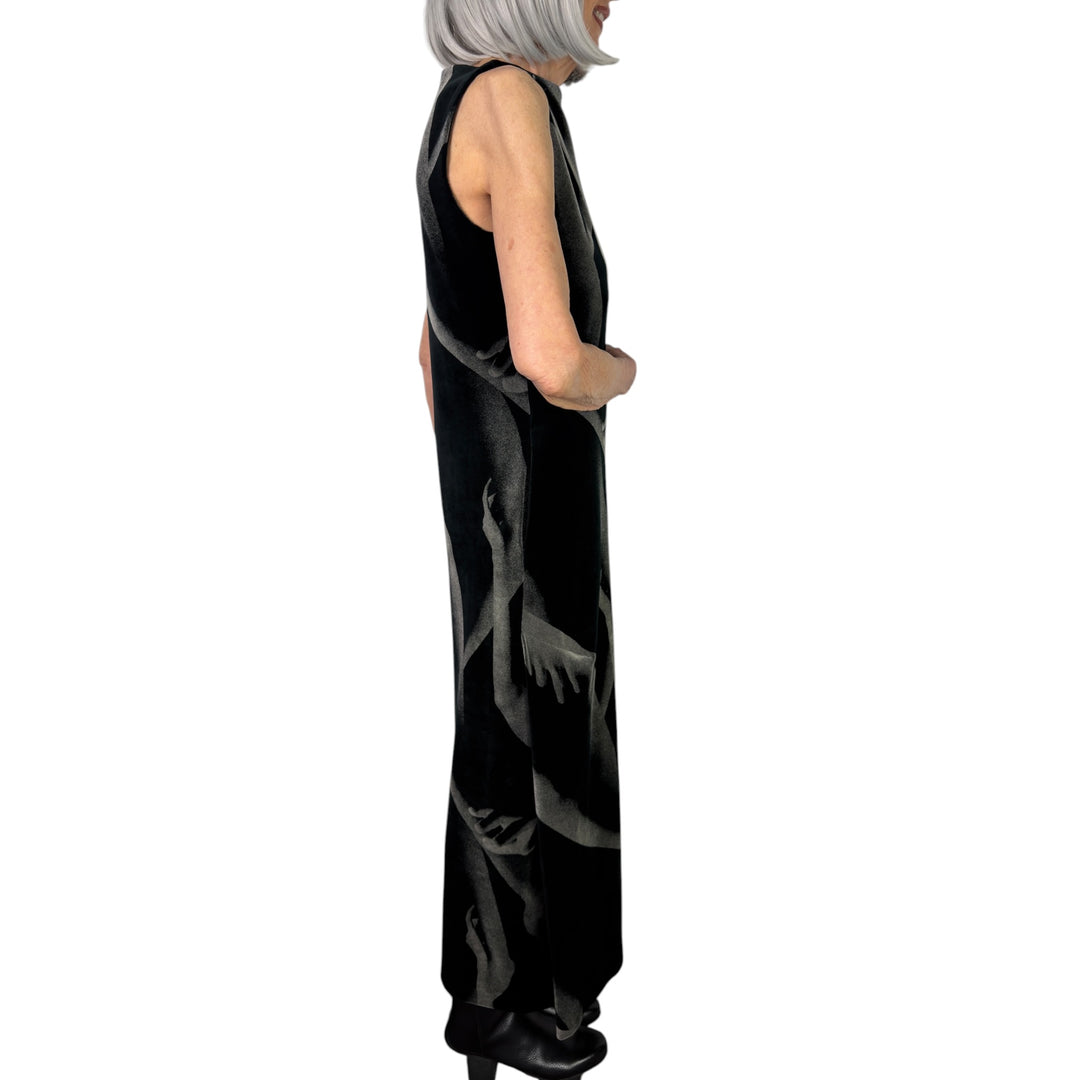HANDS OF LOVER VELOUR DRESS