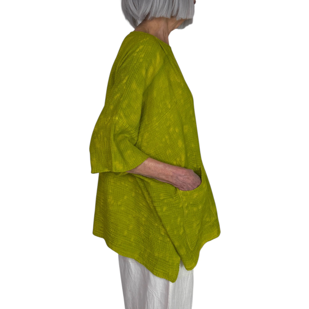 SAND SUN DYE RIPPLE BOATNECK TOP