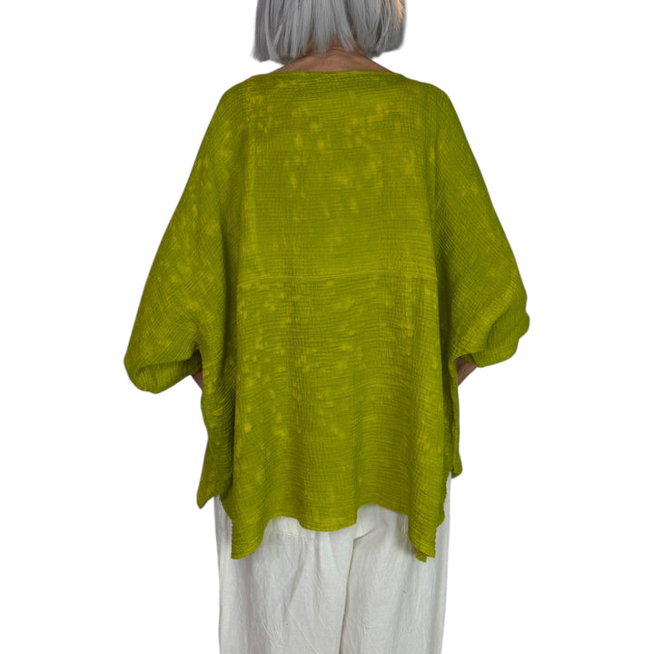 SAND SUN DYE RIPPLE BOATNECK TOP
