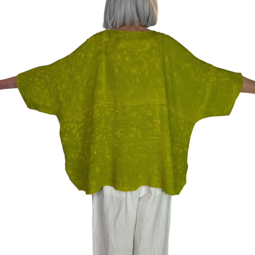 SAND SUN DYE RIPPLE BOATNECK TOP