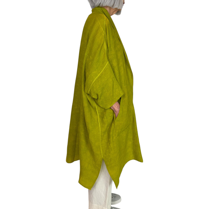 SAND SUN DYE KIMONO WRAP LONG COAT
