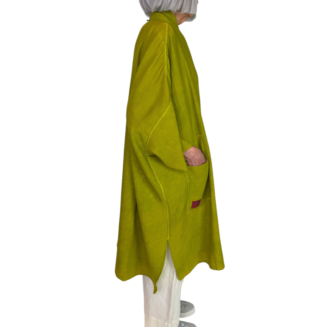 SAND SUN DYE KIMONO WRAP LONG COAT