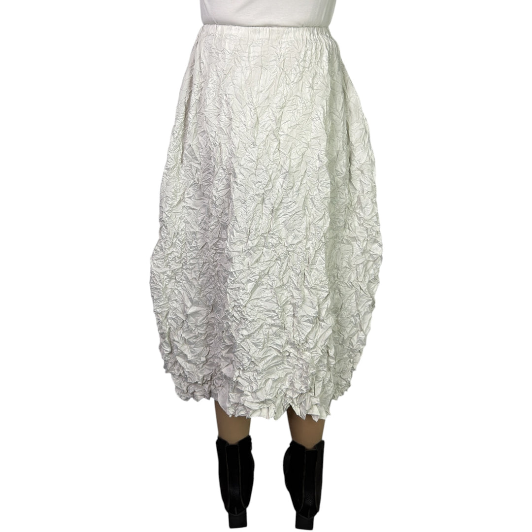 CRINKLE PLEAT A-LINE SKIRT