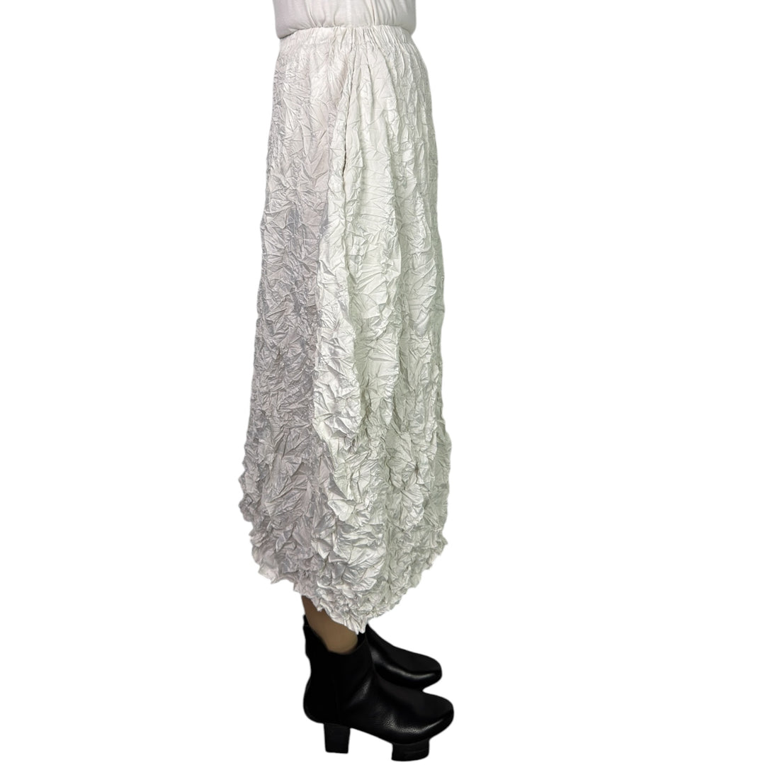 CRINKLE PLEAT A-LINE SKIRT