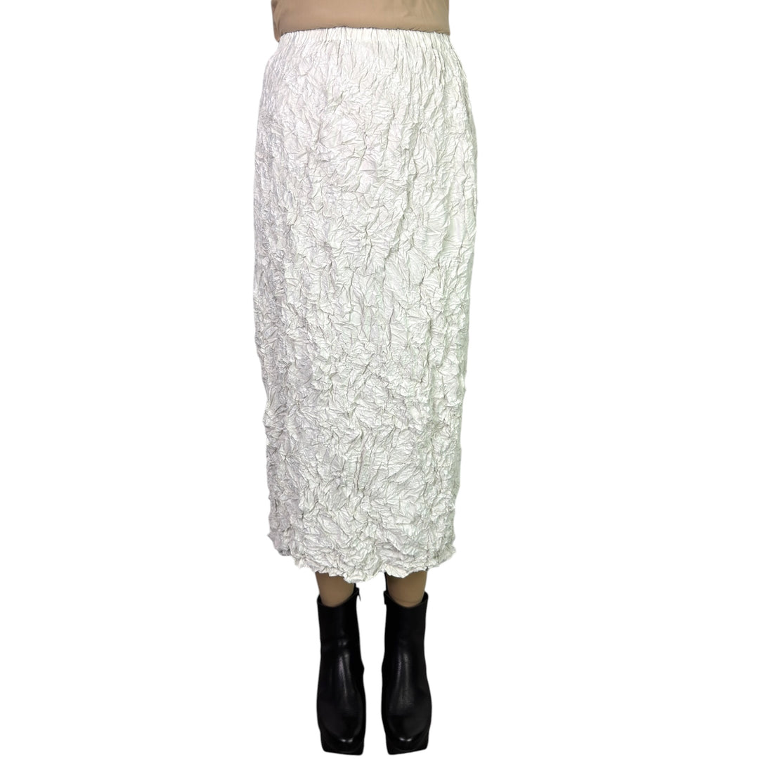 CRINKLE PLEAT SLIM SKIRT