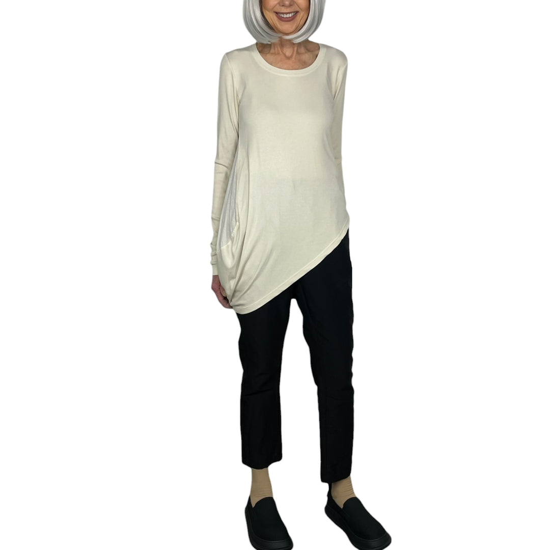L/S ASYMMETRIC T-SHIRT