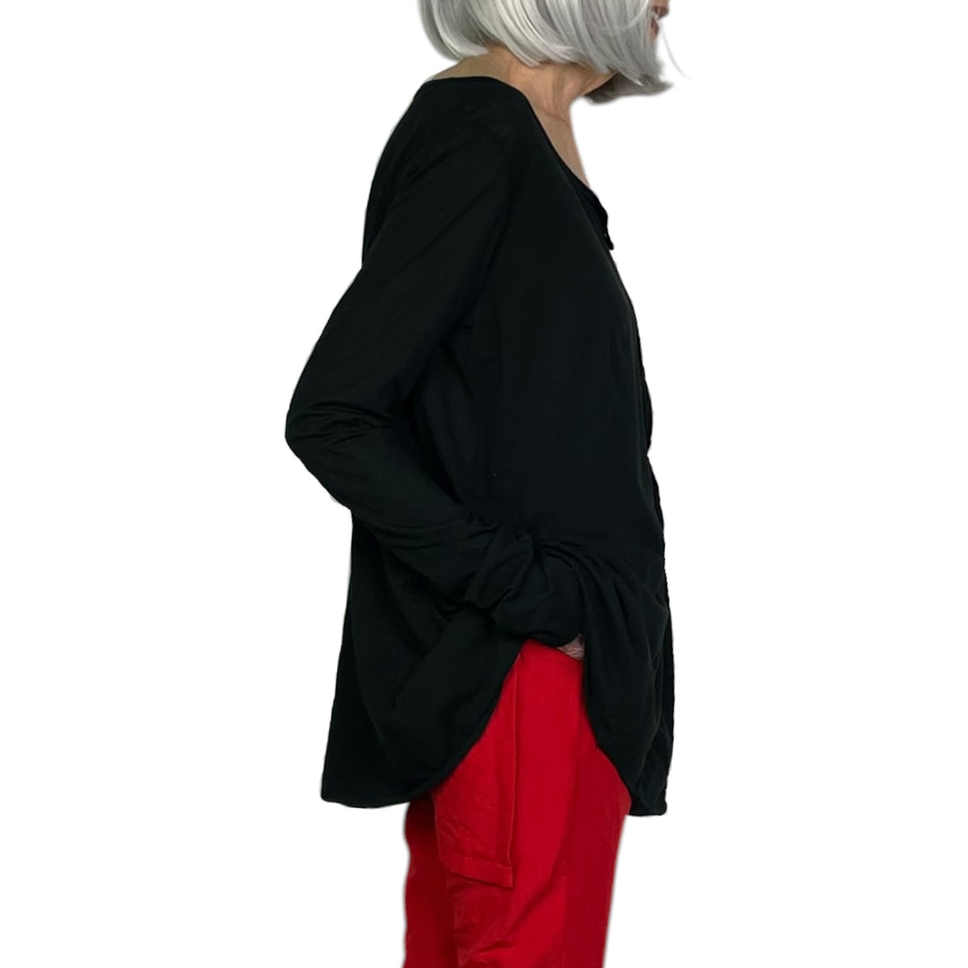 TWIST FRONT KNIT TOP