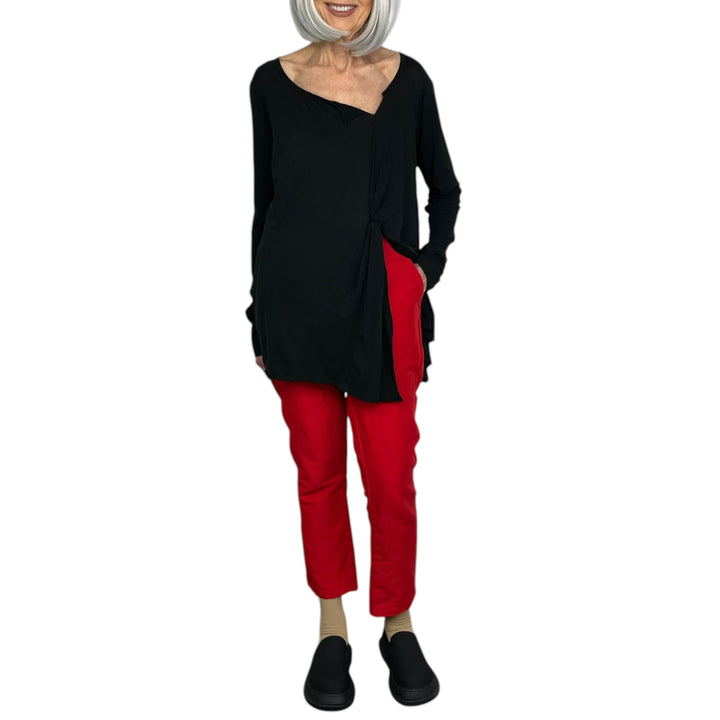 TWIST FRONT KNIT TOP