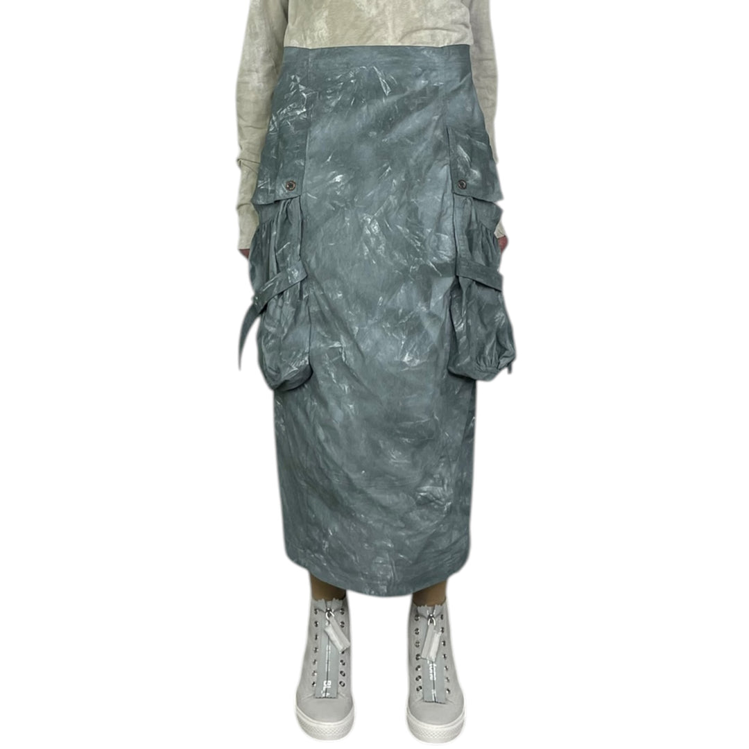 STRETCH TWILL POCKET SKIRT