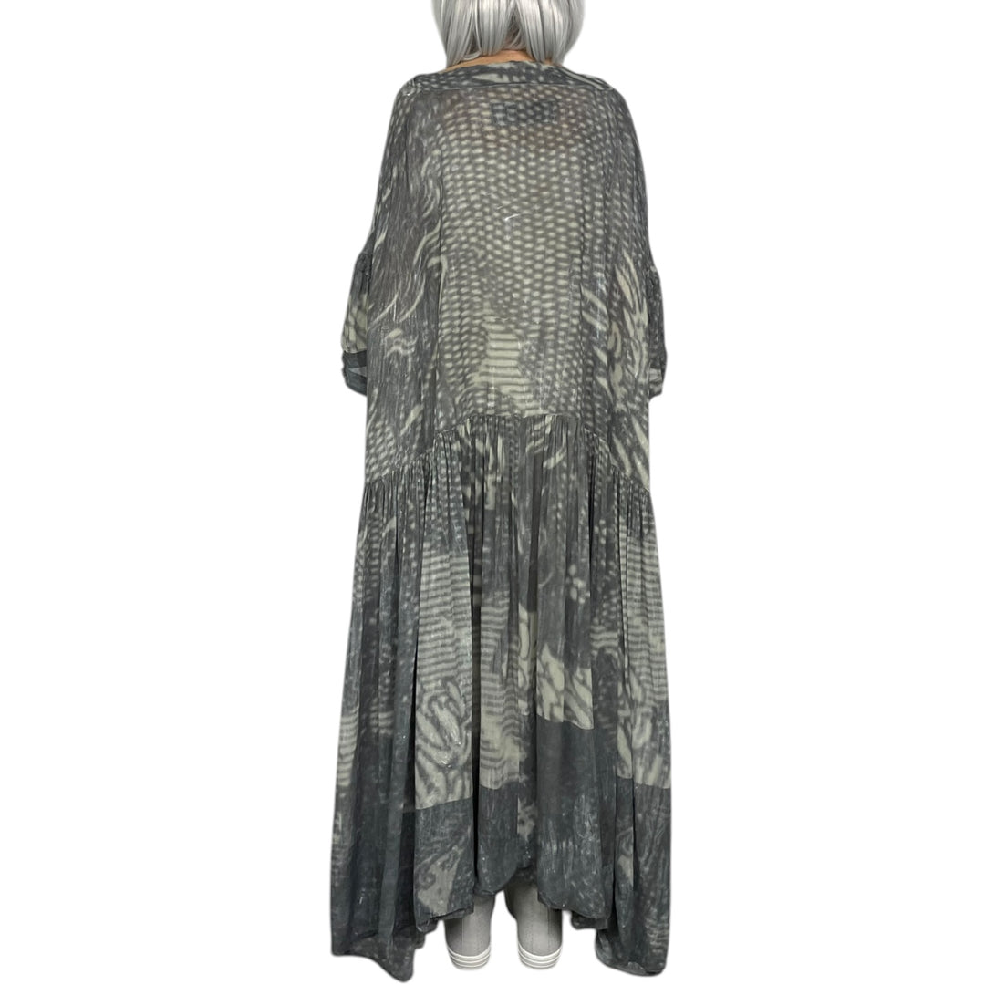 SCENIC PRINT VISCOSE DRESS