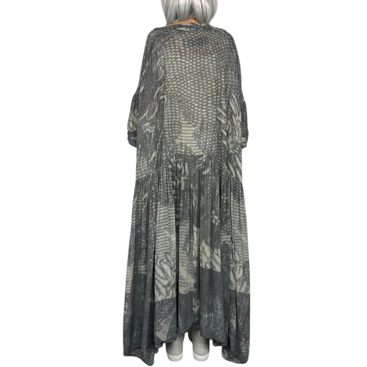 SCENIC PRINT VISCOSE DRESS