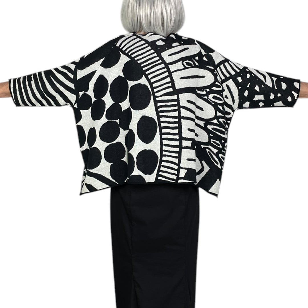 JACQUARD KNIT PRINT PULLOVER