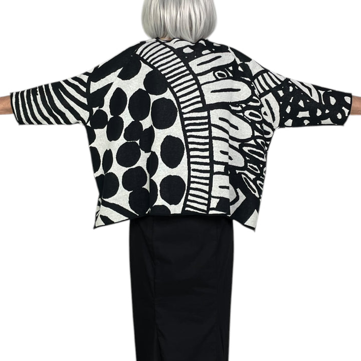 JACQUARD KNIT PRINT PULLOVER