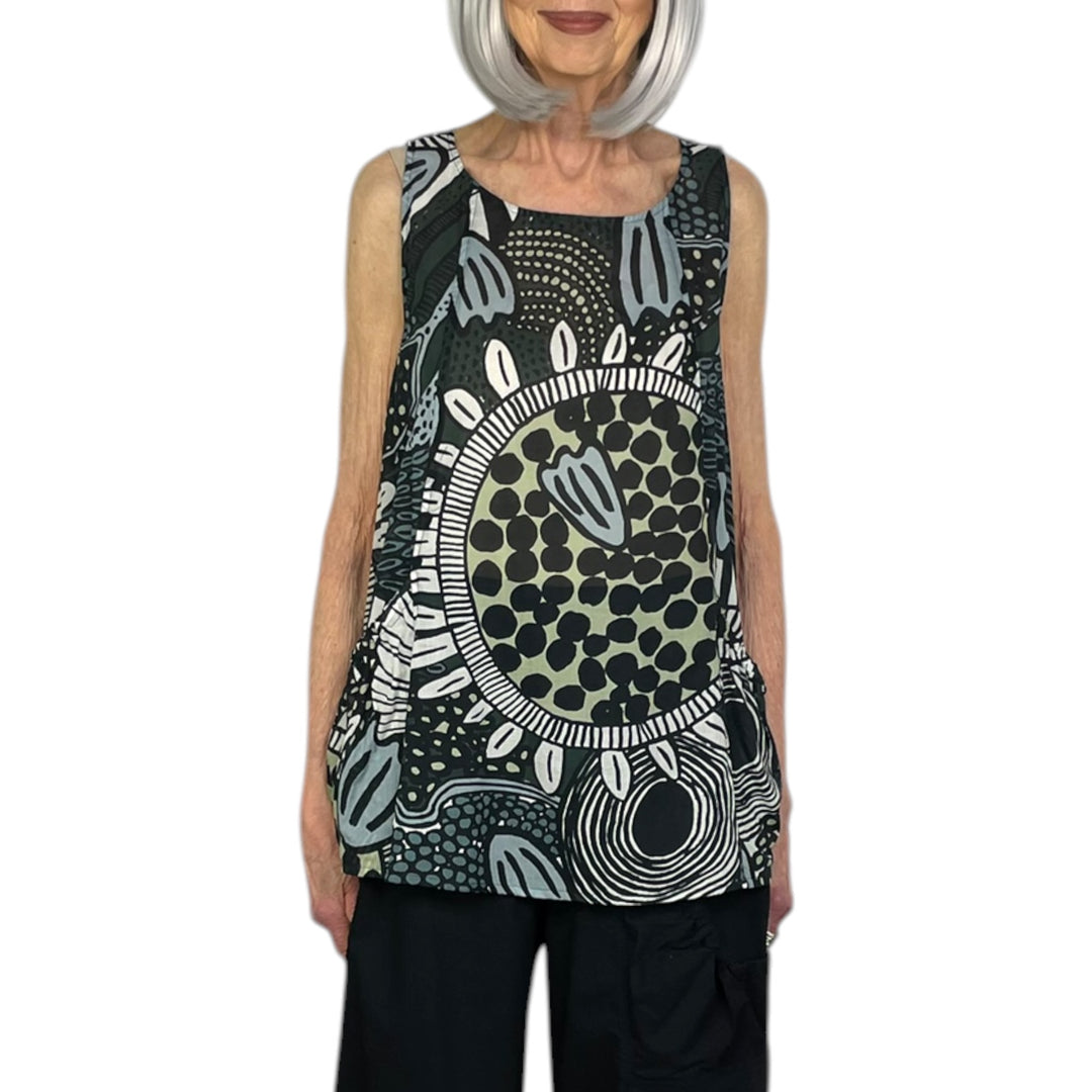 PRINT VOILE TANK TOP