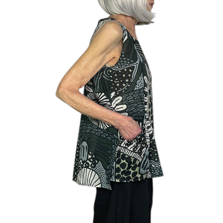 PRINT VOILE TANK TOP