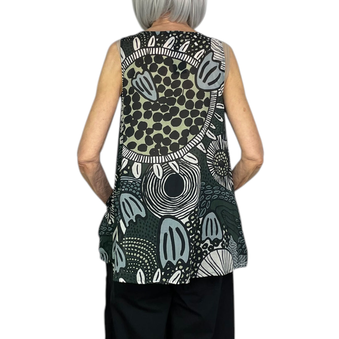 PRINT VOILE TANK TOP