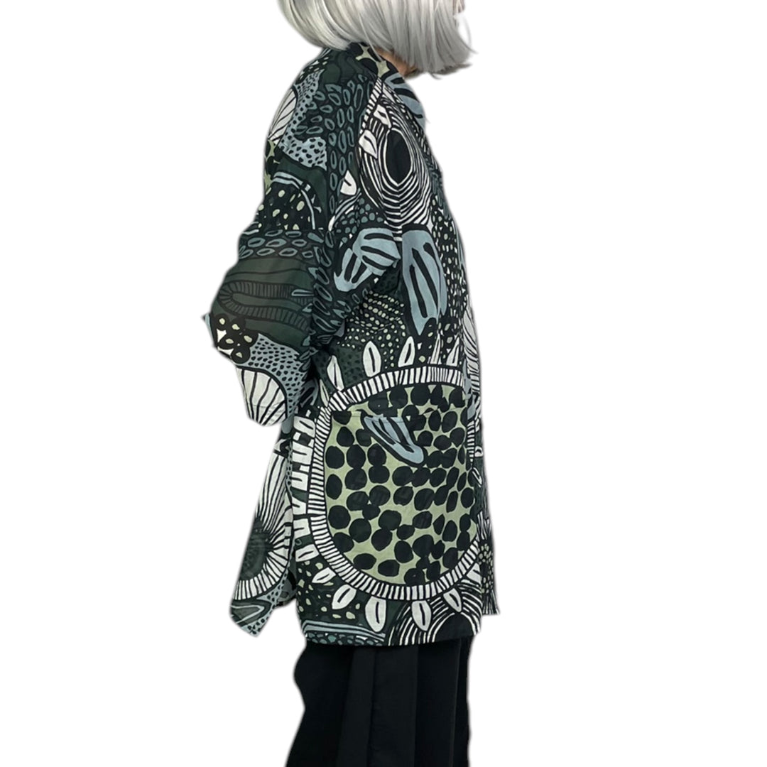 PRINT VOILE SHIRT