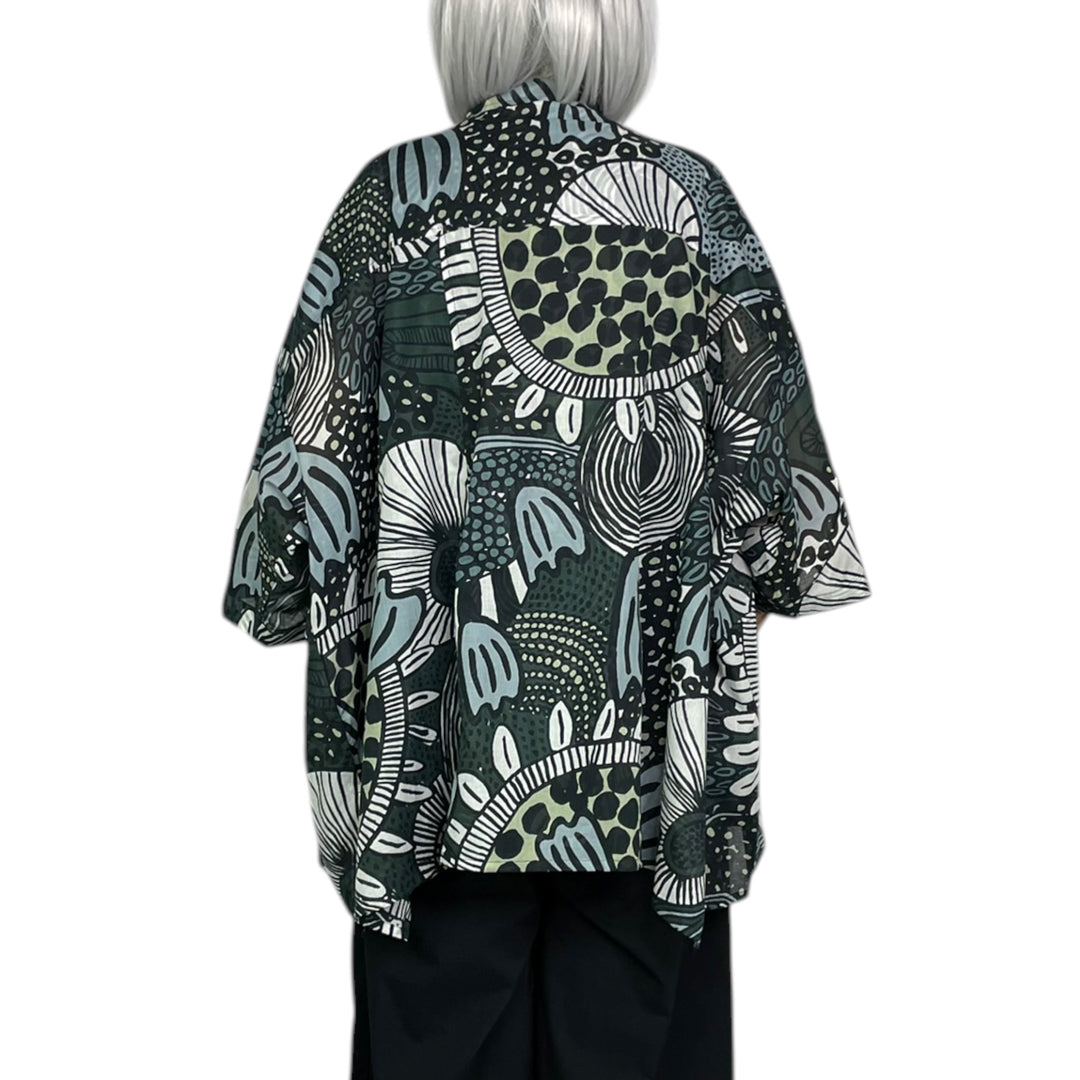 PRINT VOILE SHIRT