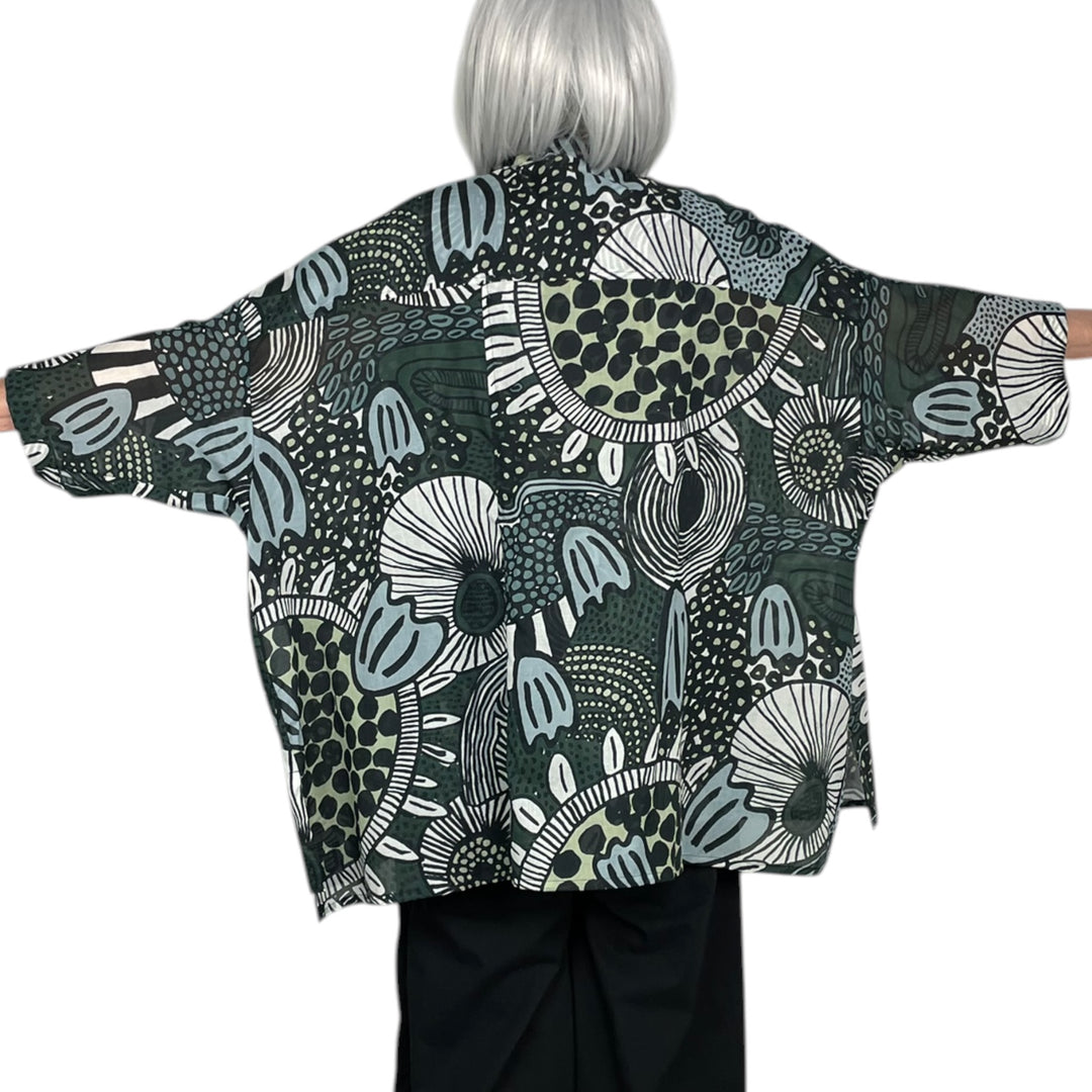 PRINT VOILE SHIRT