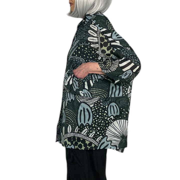 PRINT VOILE SHIRT