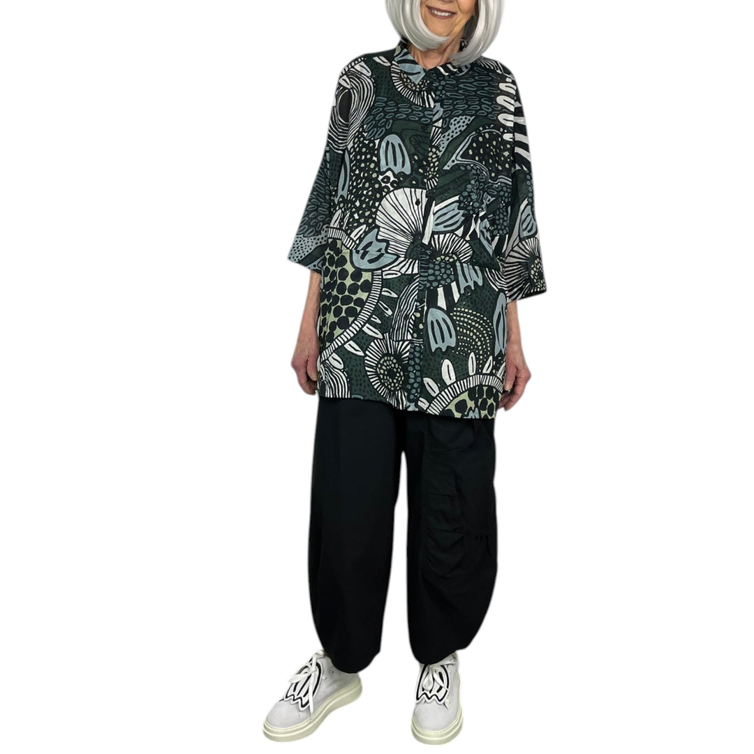 PRINT VOILE SHIRT