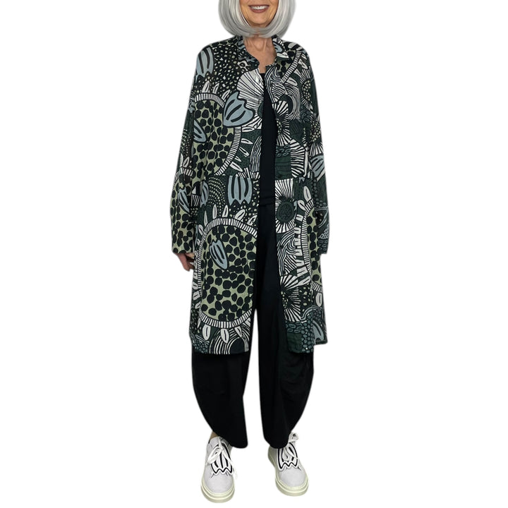 PRINT VOILE SHIRTDRESS