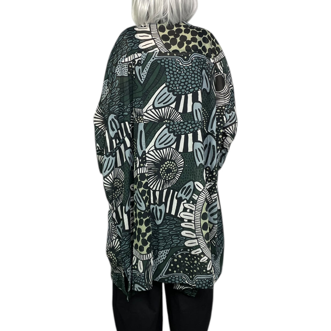 PRINT VOILE SHIRTDRESS