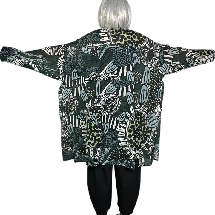 PRINT VOILE SHIRTDRESS