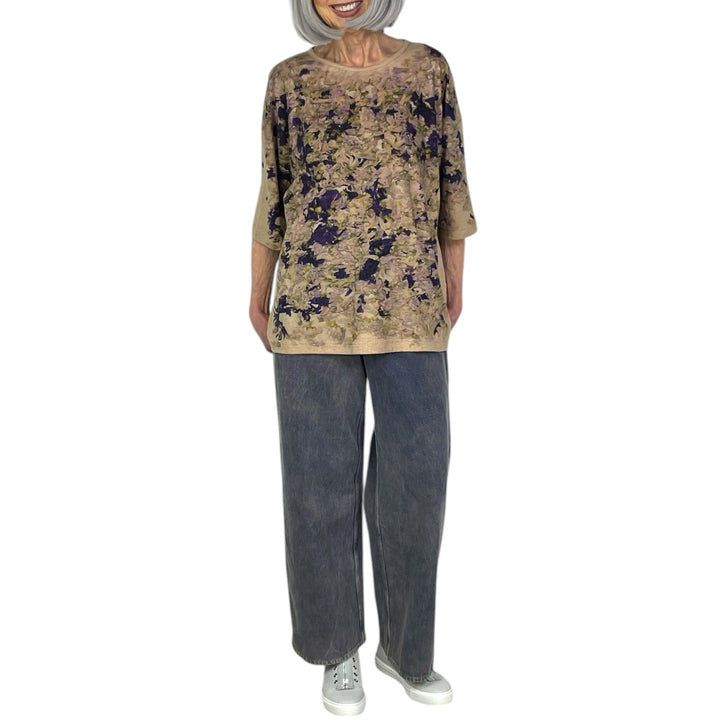 FLORAL PRINT COTTON TEE