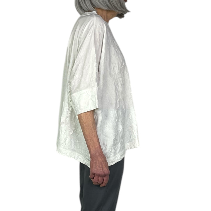 CRINKLED JERSEY WIDE TOP