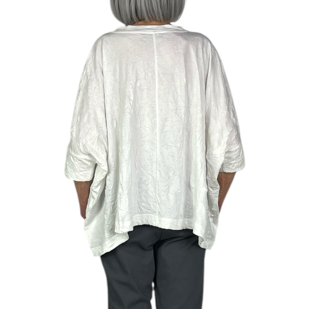 CRINKLED JERSEY WIDE TOP