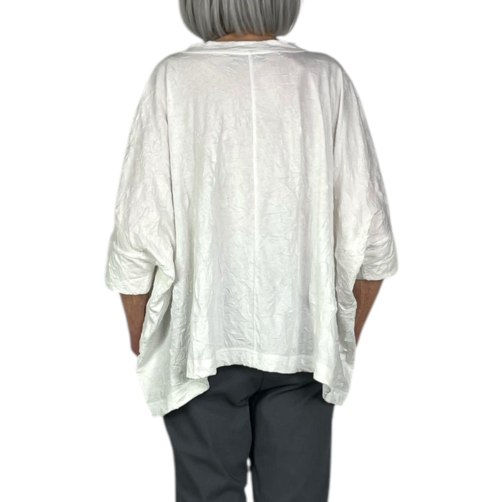 CRINKLED JERSEY WIDE TOP