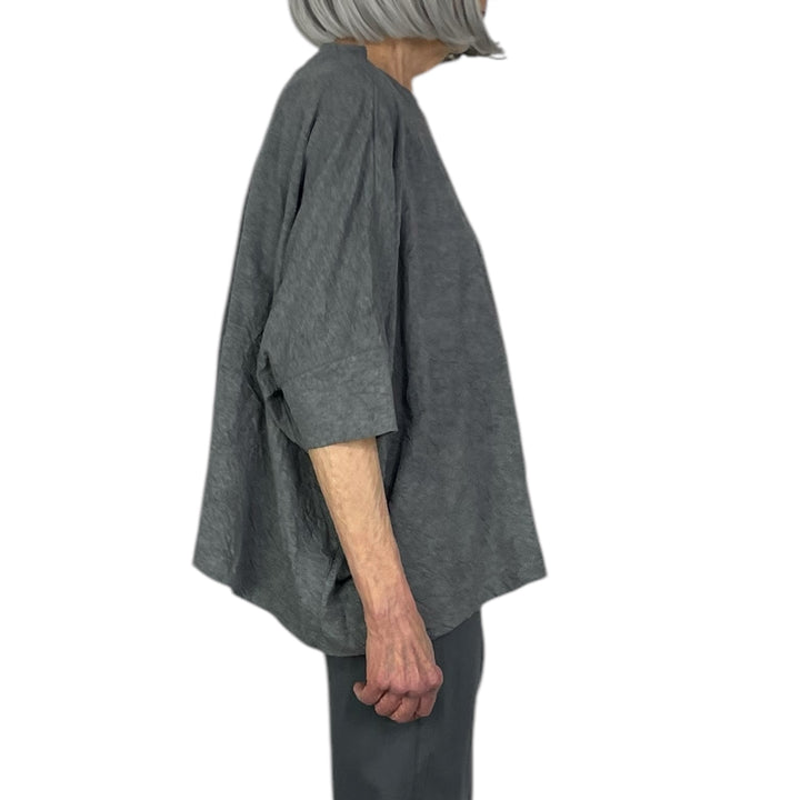 CRINKLED JERSEY WIDE TOP